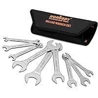 HORUSDY Thin Wrenches Set | SAE | 9-Piece | Including 1/4