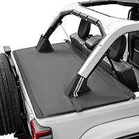 JOYTUTUS Tonneau Cover Compatible with Wrangler JLU 4 Doors, Cargo Cover Trunk Tailgate Cover JL Accessories for 2018-2024 Wrangler JL Unlimited