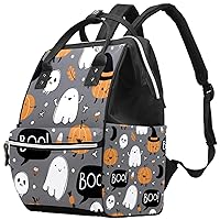 Cartoon Ghosts Pumpkin Skulls Diaper Bag Backpack Baby Nappy Changing Bags Multi Function Large Capacity Travel Bag