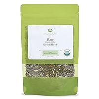 Pure and Organic Biokoma Rue Dried Herb - Natural Herbal Tea in Resealable Pack Moisture Proof Pouch - 50g