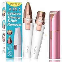 2 in 1 Eyebrow-Facial Hair Removal for Women (Rose Gold Bundle with Facial Hair Remover (Pink)