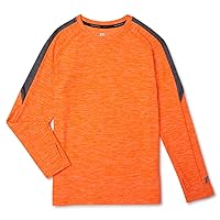 Boys Dri-Fit Moisture Wicking Long Sleeve T-Shirt Core Top, Sizes 6-18