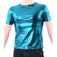 VSVO Adult Metallic Wet Look T-Shirts