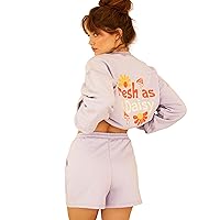 Dippin' Daisy's Fresh As A Daisy Crewneck for Women with Long Sleeve Crew Neckline and Casual Sweater Perfect Loose Fitting