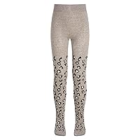 Kids Girls Pantyhose Leopard Printed Stockings Pants Trousers Dance Tights Thick Knit Leggings Stockings
