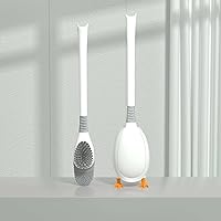 Diving Duck Toilet Brush Punch-Free Toilet Cleaning Brush Multi-Functional Wall-Mounted Silicone Toilet Brush Little Duck