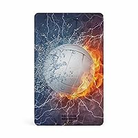 Volleyball in Fire and Water USB Flash Drive Credit Card Design Memory Stick U Disk Thumb Business Gift