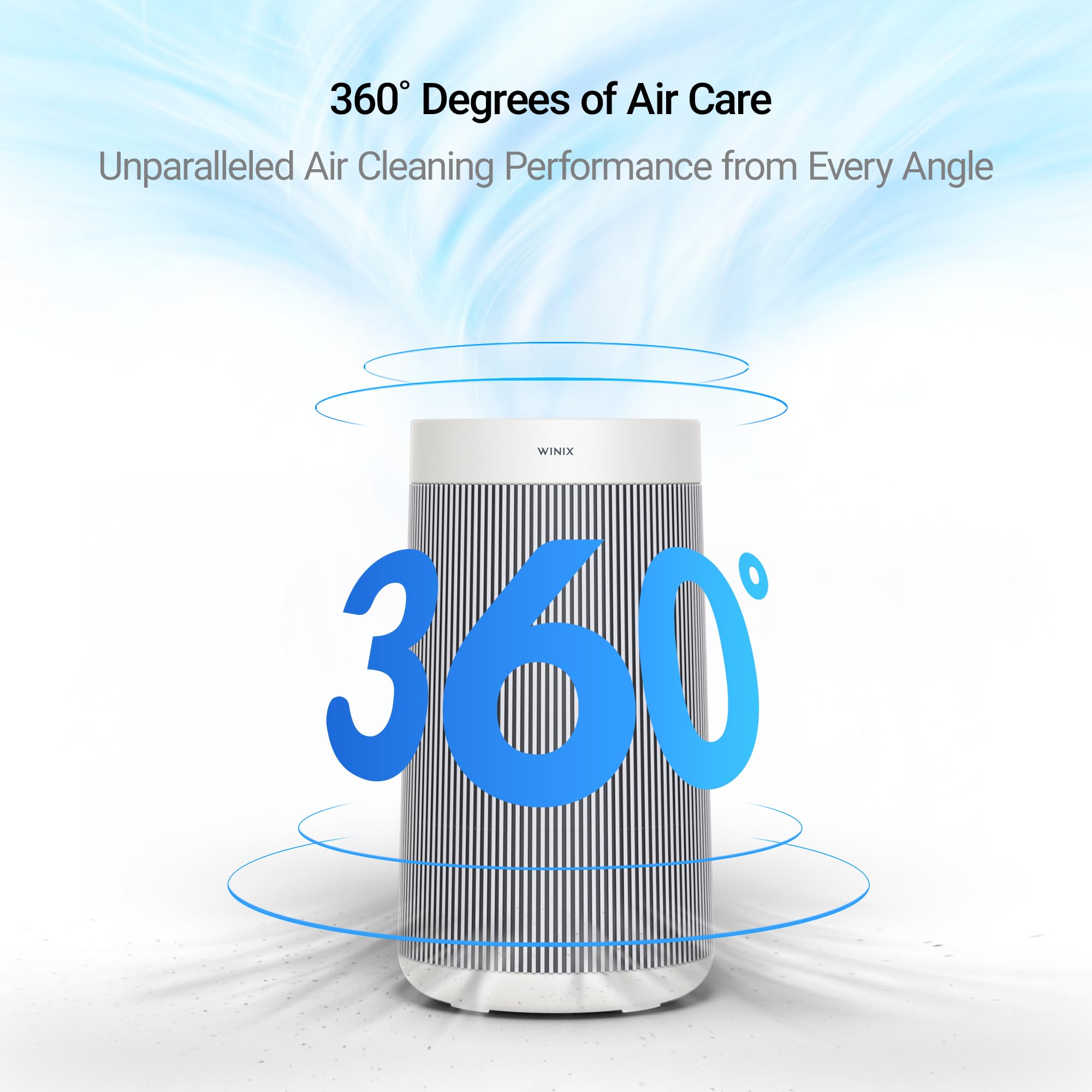 Winix T810 Large Room Air Purifier AHAM Verified for up to 410 sq ft All-in-One 4-Stage True HEPA Air Purifier with PlasmaWave Technology, Silver