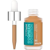 Maybelline Green Edition Superdrop Tinted Oil Base Makeup, Adjustable Natural Coverage Foundation Formulated With Jojoba & Marula Oil, 60, 1 Count