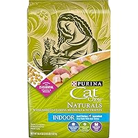 Purina Cat Chow Naturals Dry Cat Food, Indoor With Real Chicken & Turkey, 3.15 Lb Bag