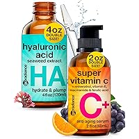 Go Radiance Super Vitamin C 2OZ, Hyaluronic Acid Serum 4OZ