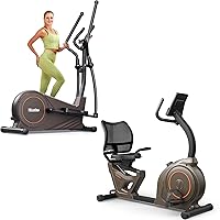 Niceday Elliptical Machine & Recumbent Exercise Bike,16 Resistance Levels and 400LB Weight Limit