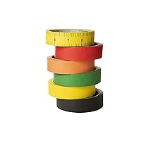 Colored Masking Tape, 6 Rolls, Great for Teacher Appreciation Gifts, Teacher Supplies and School Supplies (3437-6-P1)