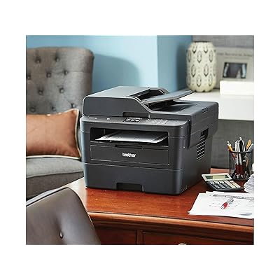  Brother Monochrome Laser Printer, Compact All-In One Printer,  Multifunction Printer, MFCL2710DW, Wireless Networking and Duplex Printing,   Dash Replenishment Enabled (Renewed) : Office Products