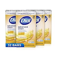 Antibacterial Deodorant Bar Soap, Advanced Clean, Gold, 4 oz, 32 Bars