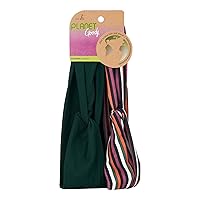 GOODY Planet Knot Headwrap - 2 Pack,Stripe - Made from Eco-Friendly Bamboo Fabric that is Soft and Strong - for All Hair Types - Pain-Free Hair Accessories for Women and Girls