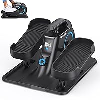MERACH Under Desk Elliptical Machine with Infinitely Silent Magnetic Resistance, Anti-Slip Seated Mini Elliptical for Seniors, Portable Foot Pedal Exerciser with APP for Home Office Use