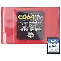EXIGENT Game Save Cartridge Retro for Nintendo 64 N64 System Console + 16gb SD Memory Card (ED64)