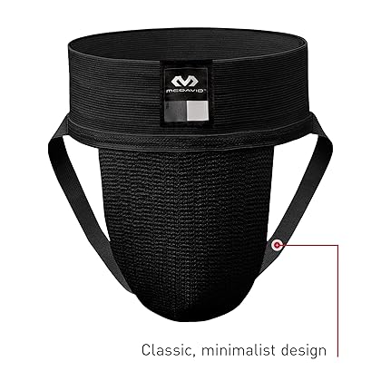 McDavid Men's Athletic Supporter with Stretch Mesh Pouch, Jock Strap Protection, (Cup NOT Included) Pack of 2