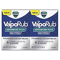 Vicks VapoRub Advanced Plus Cough Suppressant Topical Chest Rub