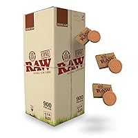 RAW Terracota Humidifying Stones - 3 Pack + RAW Organic 1 1/4 Pre Rolled Cones Bulk - 900 Cones