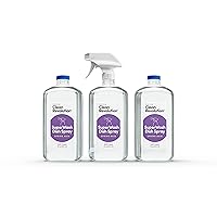 Clean Revolution SuperWash Dish Soap Starter Kit, Includes Three 18-Ounce Bottles + One Trigger Sprayer, Compatible with Dawn Powerwash Sprayers, Spring Rain Fragrance, Clear, 54 Fl Oz Total