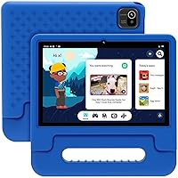 Android 13 Kids Tablet, 32GB with Quad-core Processor, Expandable Memory to 128GB, Support WiFi 6 & Bluetooth 5.0, 5000 mAh Battery,Parental Control App(Blue).