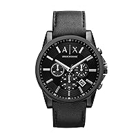 AX Armani Exchange Chronograph Watch for Men with Leather, Stainless Steel or Silicone Band