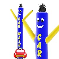 LookOurWay Air Dancers Inflatable Tube Man Attachment - 10 Feet Tall Wacky Waving Inflatable Dancing Tube Guy for Business Promotion (Blower Not Included) - Car Wash with Car Shape