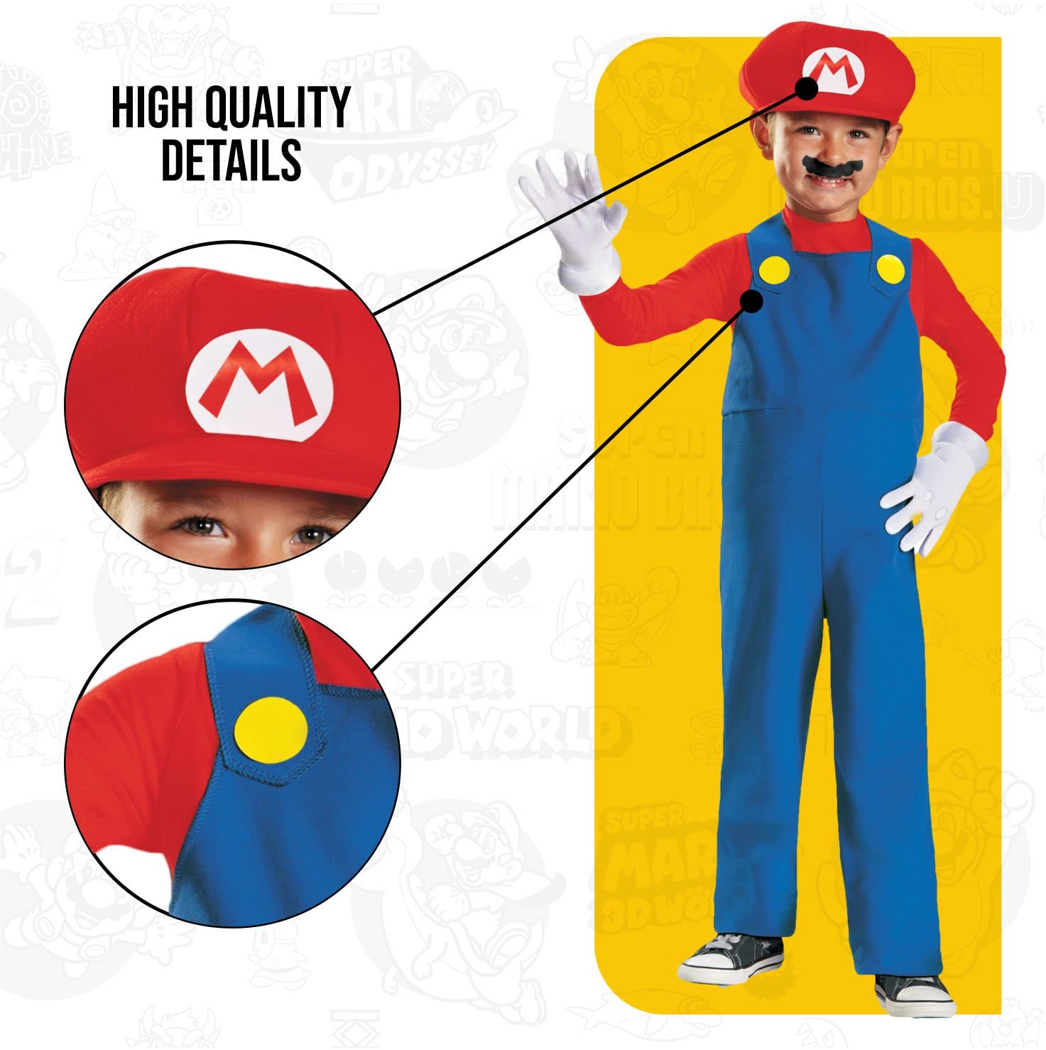 Nintendo Super Mario Brothers Mario Boys Toddler Costume