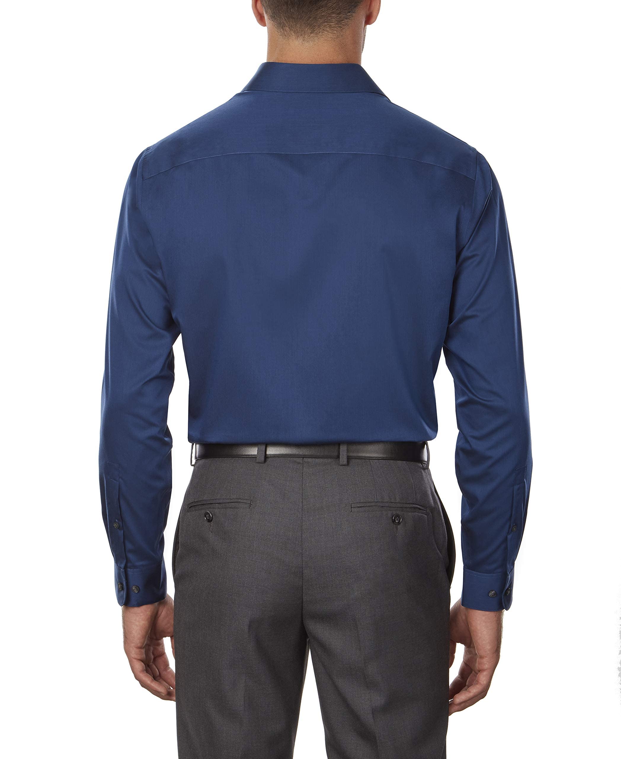Calvin Klein Men's Dress Shirt Regular Fit Non Iron Herringbone