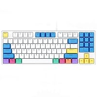 havit Mechanical Keyboard Tenkeyless, Wired Compact PC Keyboard with Number Pad Red Switch Gaming Keyboard 89 Keys for Computer/Laptop (White)