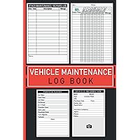 Auto Maintenance Log Book Service and Repair: Vehicle Maintenance Log Book for Cars , Trucks, Vans and Motorcycles, with Mileage & Oil Change Tracker Record Book