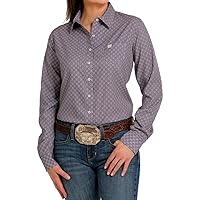Cinch Women's Arenaflex Button-Down Western Shirt Lilac XXL