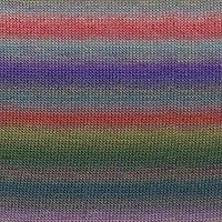 Lang Yarns - Mille Colori Baby Yarn, 100% Merino Wool Superwash, 50 g / 1.75 oz (845-51 - Teal-Grey-Purple-Poppy-Forest)