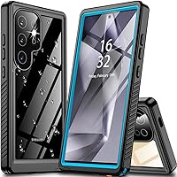Oterkin for Samsung Galaxy S24 Ultra Case Waterproof, S24 Ultra Case with Built-in Screen Protector [Support Fingerprint Unlock][360°Full Body Guard][12FT Military Grade] S24 Ultra Phone Case (Blue)
