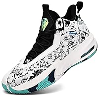 ASHION Boys Basketball Shoes Kids Basketball Sneakers Breathable Tennis Shoes for Boys Girls