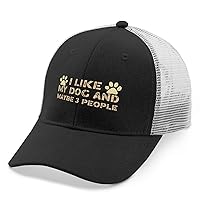 Funny Hats I Like My Dog and Maybe 3 People Hats and Funny Camping Hats and Birthday Cowboy Hat &