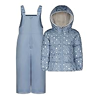 unisex-baby Water-resistant Snowsuit Set - Hooded Winter Jacket