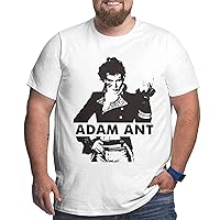Men T Shirt Adam and The Ants Big Size Short Sleeve Tops Fashion Large Size Tee White