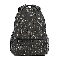 ALAZA Music Note Backpack for Women Men,Travel Trip Casual Daypack College Bookbag Laptop Bag Work Business Shoulder Bag Fit for 14 Inch Laptop