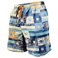 Mens Drawstring Hawaiians Beach Shorts Summer Outdoor Seaside Surfing BOAD Short 2024 Fashion Printed Linen Shorts