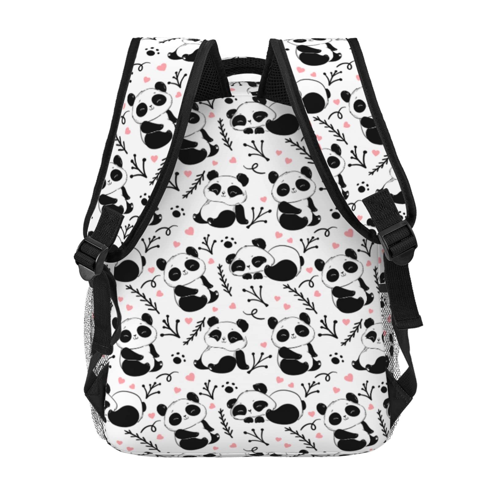 Niuyoif Cute Cartoon Panda Large Backpack For Men Women Personalized Laptop Tablet Travel Daypacks Shoulder Bag