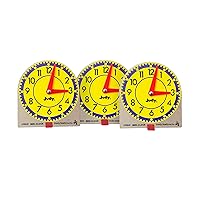 Carson Dellosa Mini Judy Clock Telling Time Clock Set, 12 Mini Judy Clocks, 4