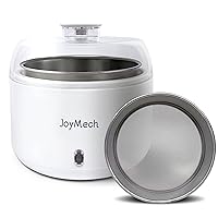 Compact Yogurt Maker with Strainer, Greek Yogurt Maker Machine with Constant Temperature Control, Stainless Steel Container, 1 Quart Container, Ideal for Homemade Yogurt, Natto and Kefir
