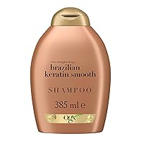 Brazilian Keratin Therapy Shampoo for Shiny Hair, Sulfate-Free, with Coconut Oil and Avocado Oil, 13 Fl Oz
