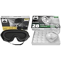 PQ Sleep Mask & PQ 28 Wax Silicone Ear Plugs