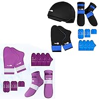 SuzziPad Chemo Care Kit, Cold Therapy Socks & Cold Gloves for Chemotherapy Neuropathy, Migraine Headache Relief Cap, Cancer Patients Must Have for Neuropathy Pain Relief, S/M