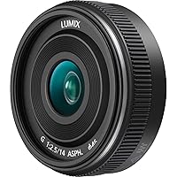 LUMIX G Lens, 14mm, F2.5 II ASPH., Mirrorless Micro Four Thirds, H-H014AK (USA BLACK)