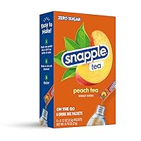 Snapple Tea – Sugar Free & Delicious, Made with Natural Flavors (Peach, 72 Sticks)